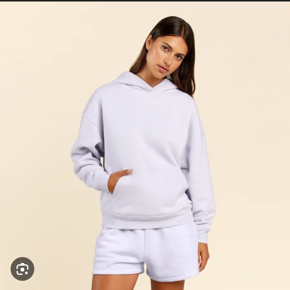 Nuuds Lilac vintage fleece Hoodie and Shorts Set - NEW
